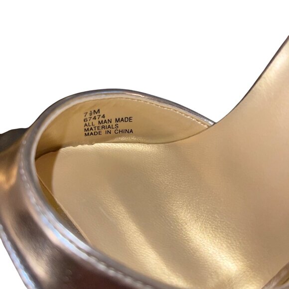 Fredericks of Hollywood Vintage 1990s Womens Mule Size 7.5 Gold Stiletto New - Picture 6 of 8